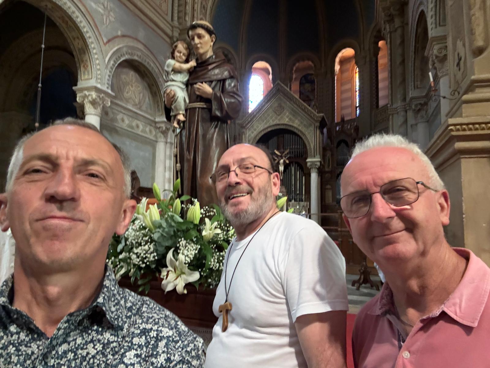 Arrivo della processione e benedizione
