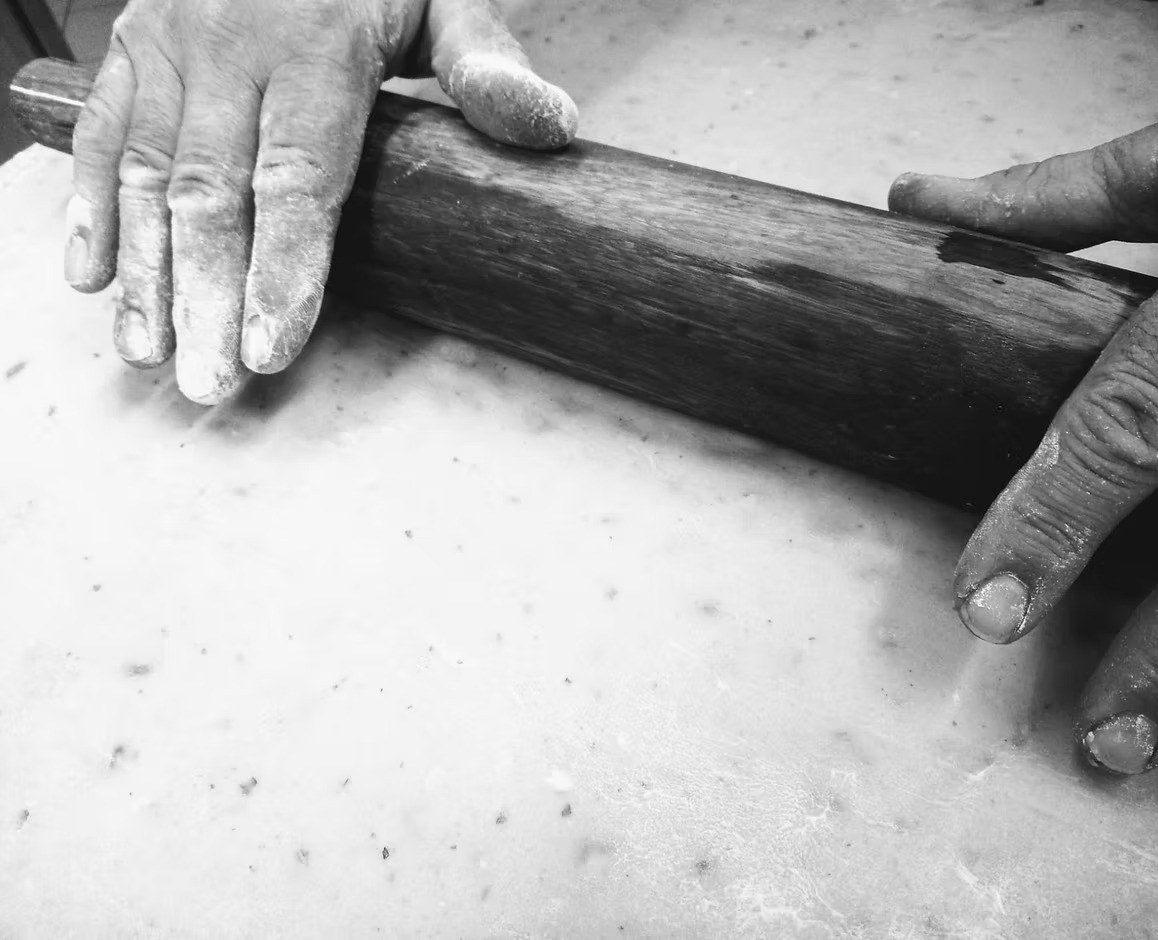 Lavorazione con il mattarello