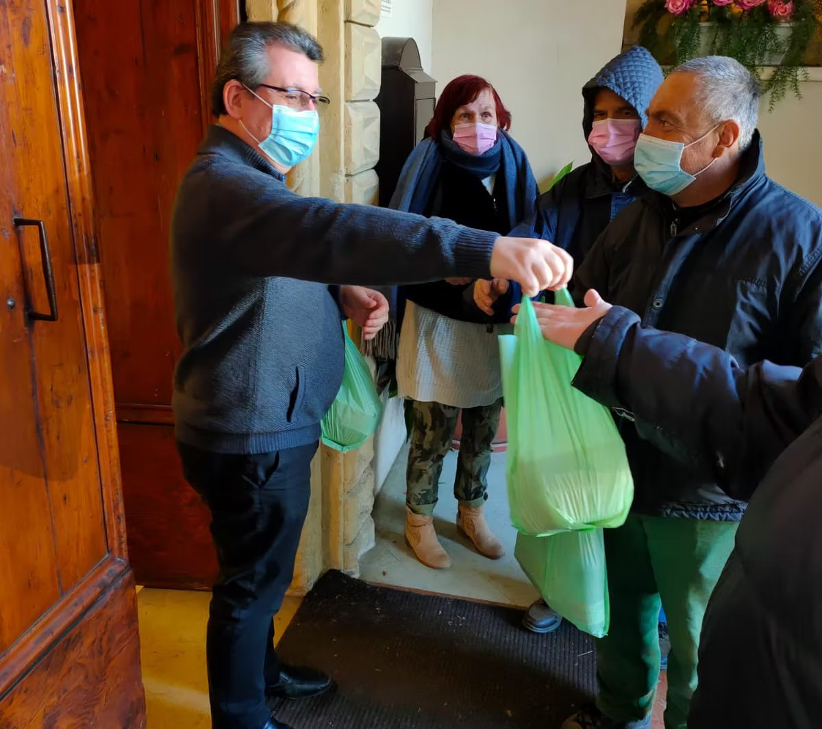 Volontari in azione